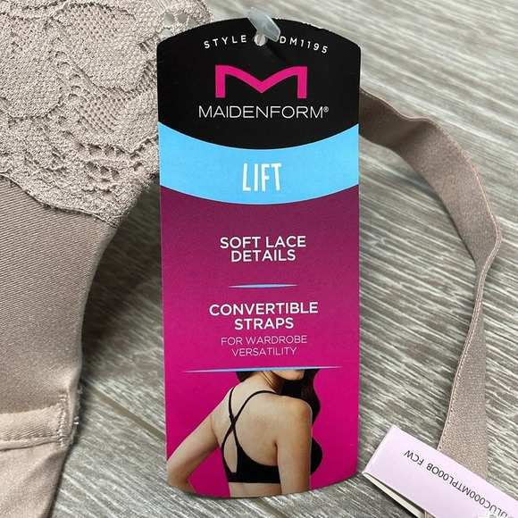 NWT Maidenform Comfort Devotion Your Lift Underwire Lace Bra (DM1195) 34D - Picture 11 of 13